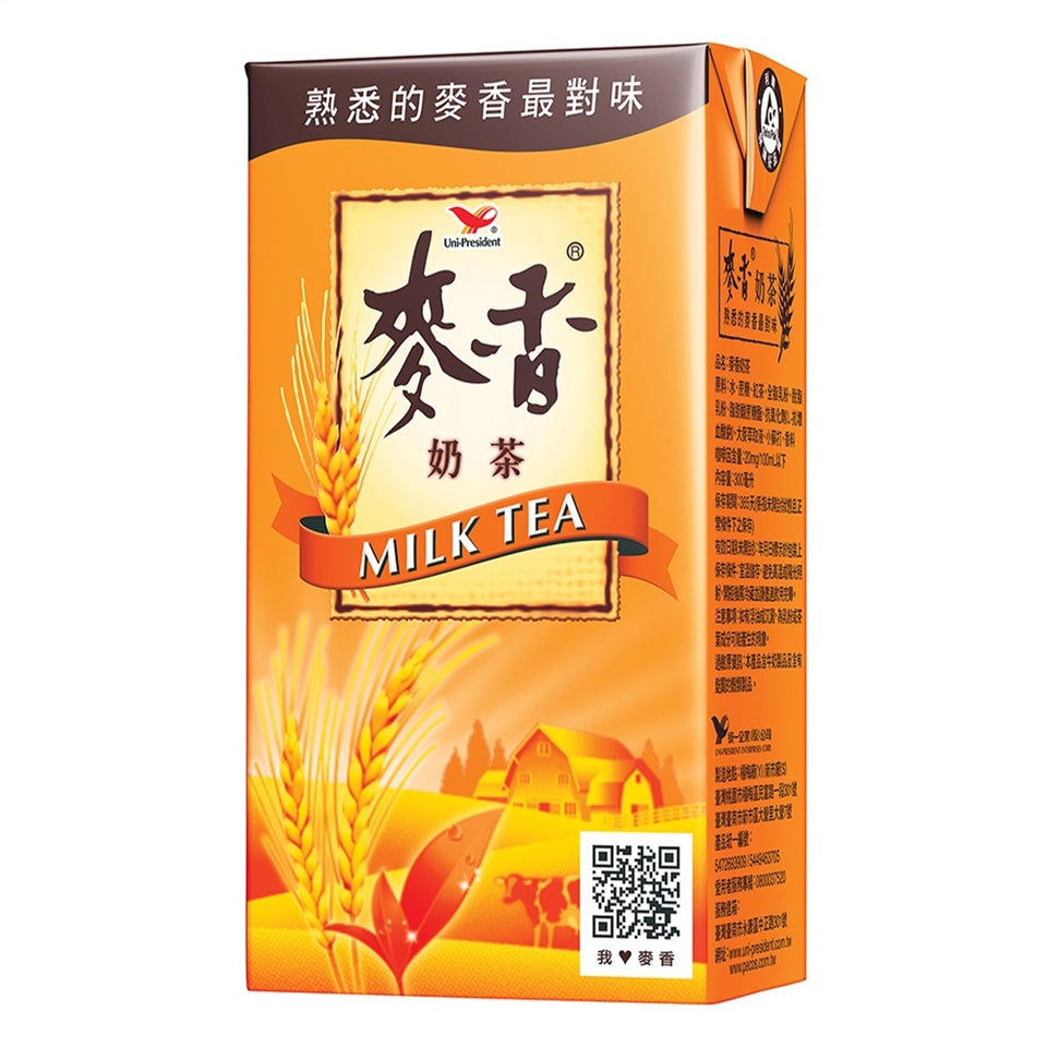 台湾经典《統一》麥香奶茶300ml TAIWAN UNIPRESIDENT MILK TEA