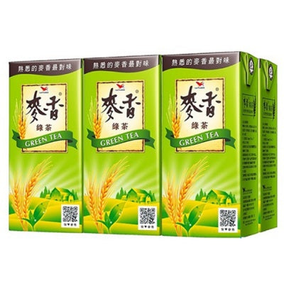 台湾经典《統一》麥香綠茶300ml TAIWAN UNIPRESIDENT GREEN TEA 6X