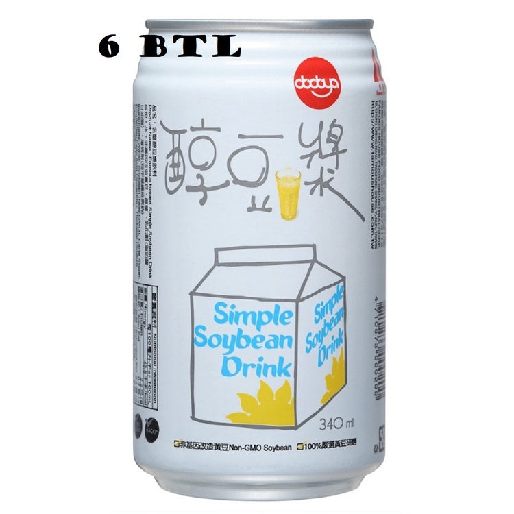 Taiwan Soybean Drink (24 cans) 台湾 纯豆浆 (6/12/24罐)