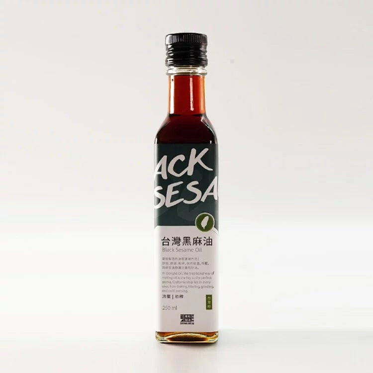 TAIWAN BLACK SESAME OIL COLD PRESS 纯正台灣冷压黑麻油 250ml