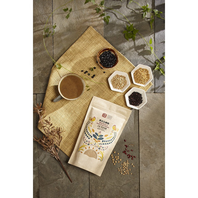 纯正台湾纯黑豆五穀粉 （無添加糖）550G/包TAWIAN AUTHENTIC BLACKBEAN MULTI GRAINS POWDER SUGAR FREE NONGEO