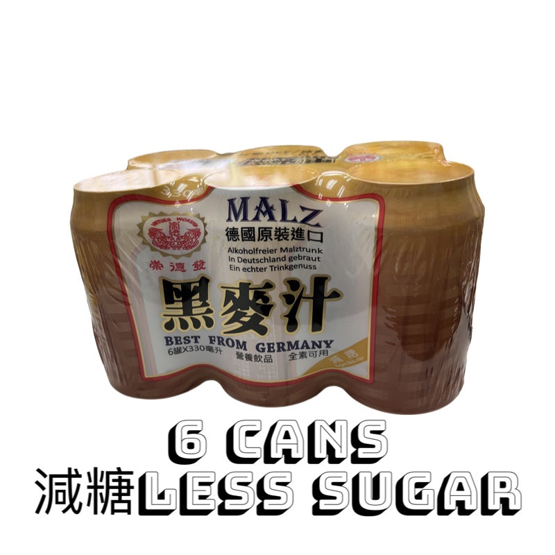 台灣崇德發黑麥汁 減糖6罐330ml Taiwan Root Beer
