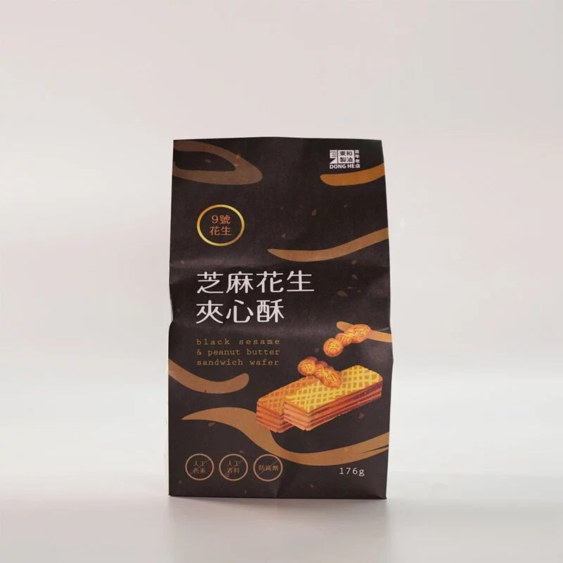 Taiwan Peanut/Sesame Producer for 100 years Peanut/Sesame/Grian Cracker 百年老店 浓 纯 香 东和花生/ 黑芝麻 /五谷 夾心酥 176g/袋