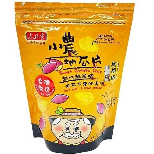 Taiwan famous Snack Sweet Potato Chip 120g x3 pkt bundle 太珍香小农地瓜片 120g