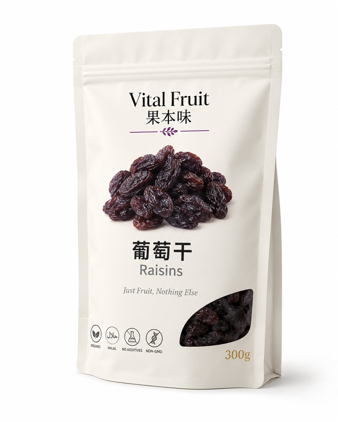 VITAL FRUIT 果本味｜葡萄乾 Raisins 300g 立袋包裝