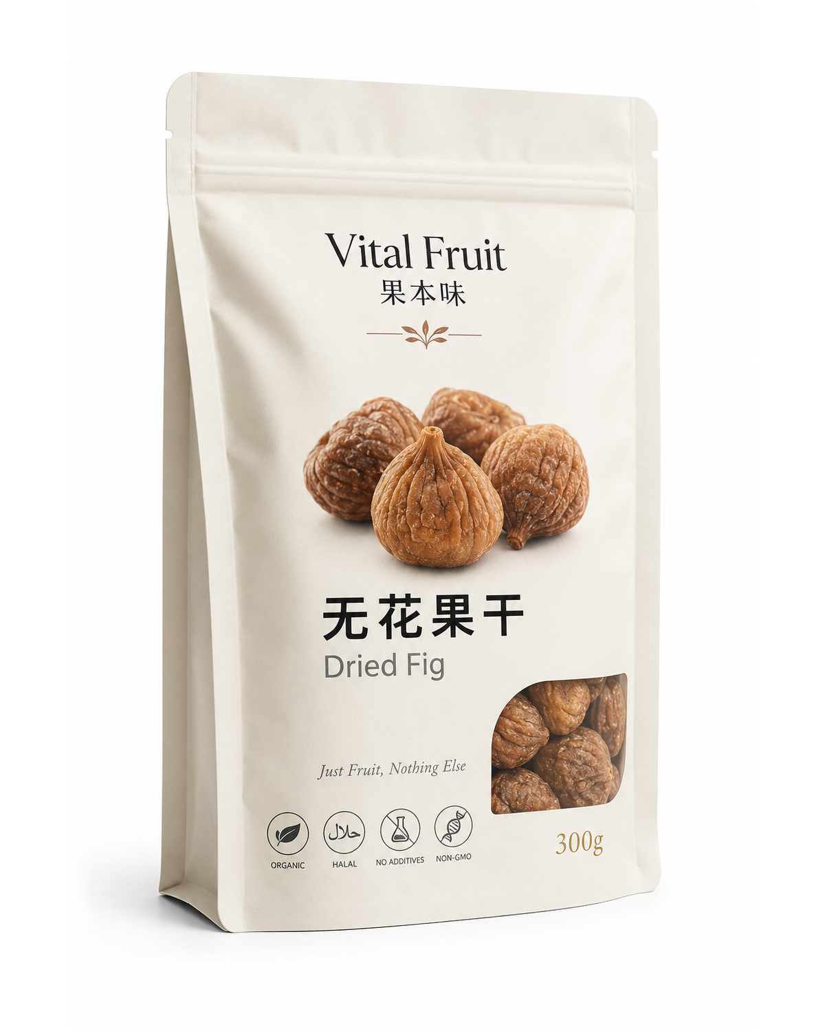 VITAL FRUIT 果本味｜無花果乾 Dried Fig 300g 立袋包裝
