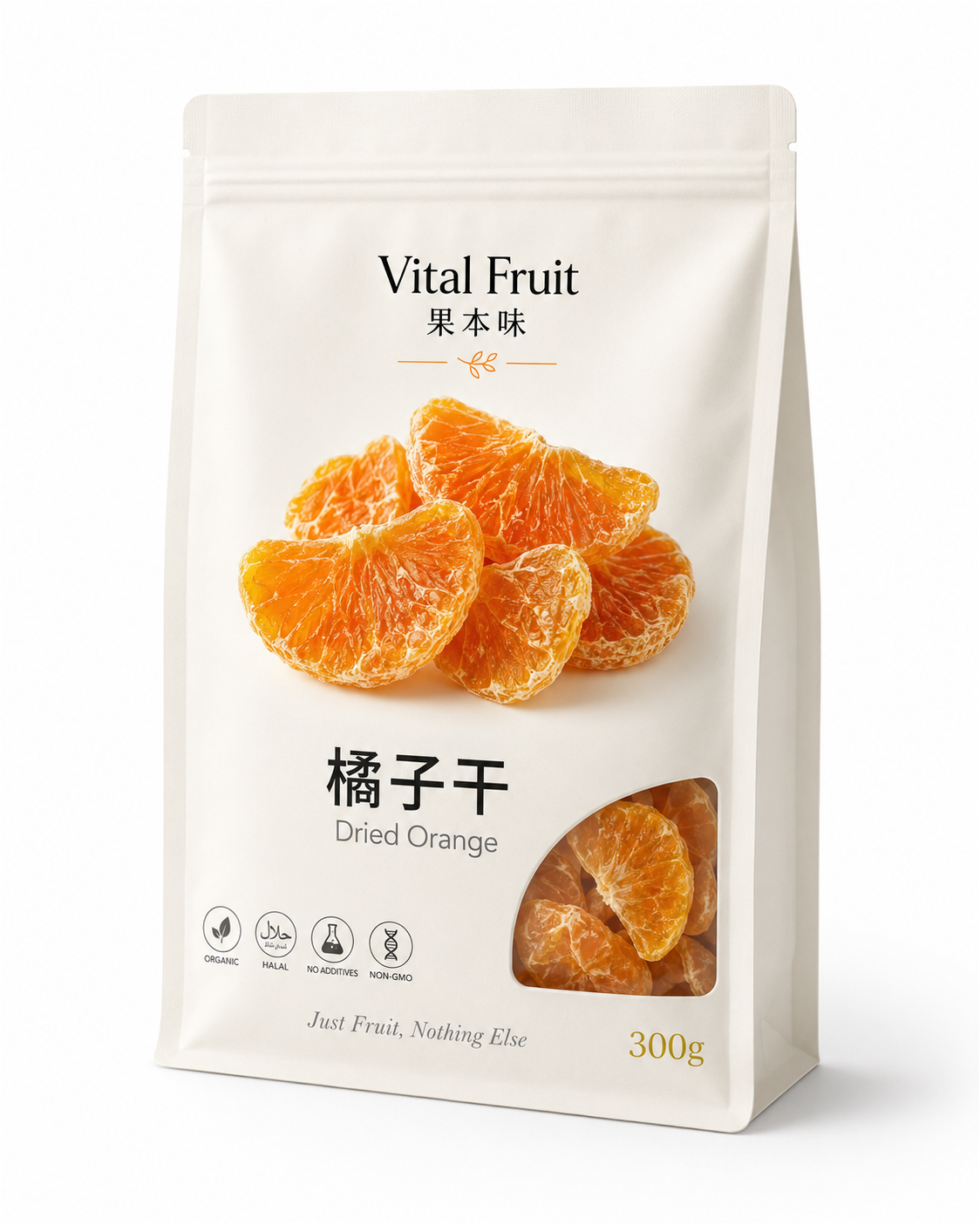VITAL FRUIT 果本味｜香橙片 Dried Orange 300g 立袋包裝