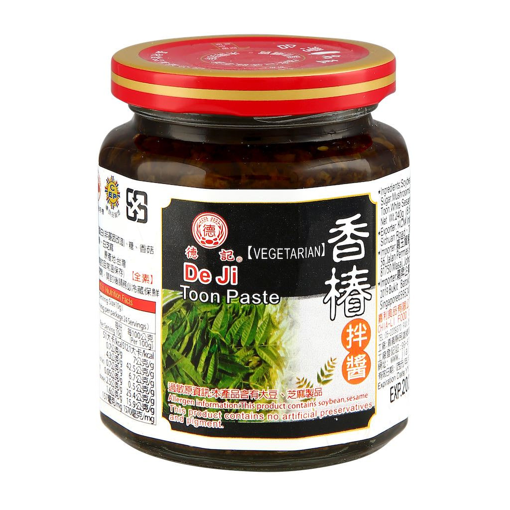 TAIWAN Toon Paste Sauce 台湾德记香椿拌酱 240g
