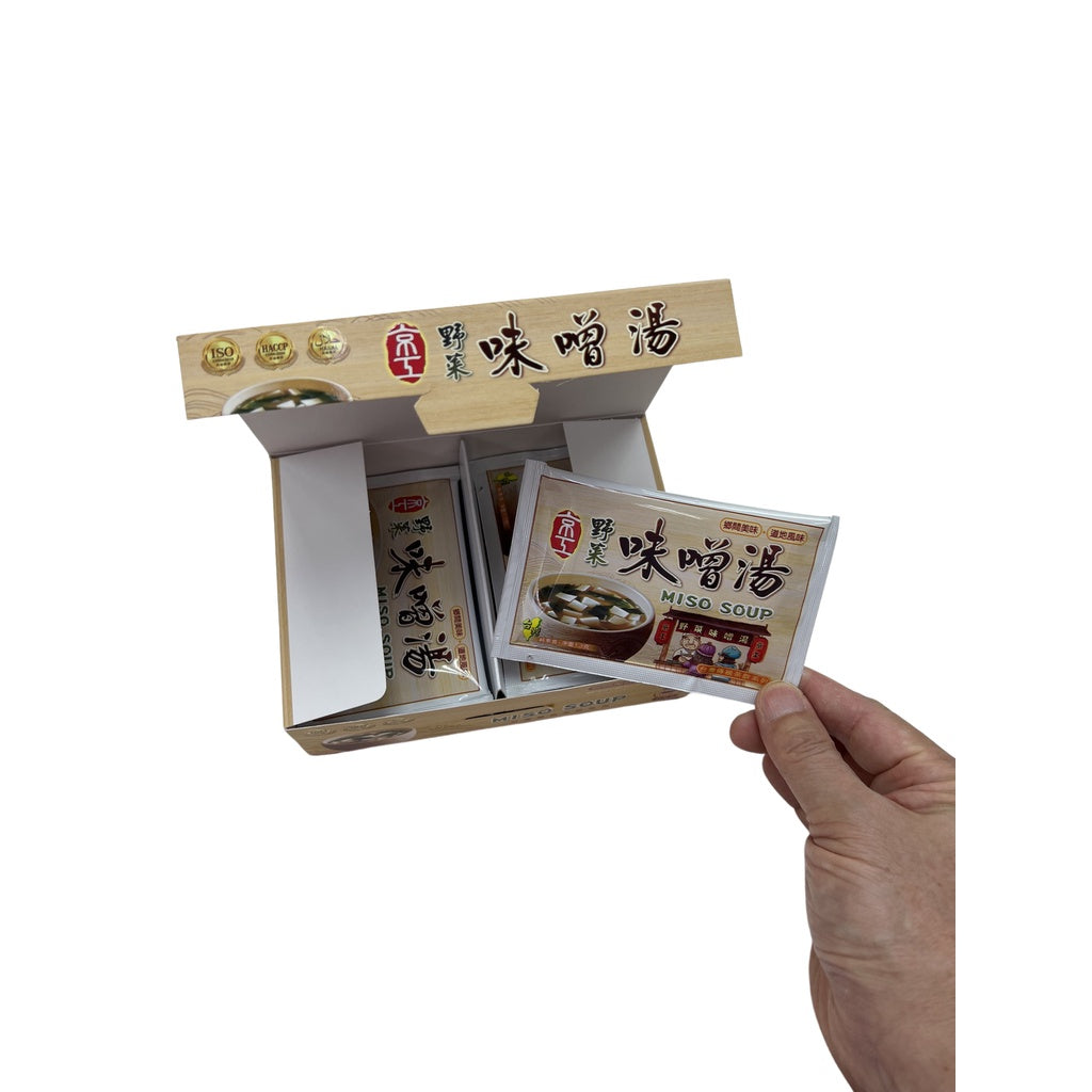 Taiwan Miso Soup Taiwan bestseller vegan 10pkts 台灣京工野菜味噌湯 素食，方便，10包入