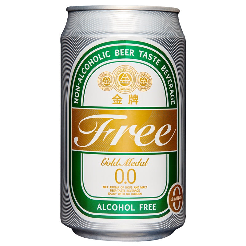 TAIWAN BEER NON ALCOHOL 金牌FREE啤 酒風味飲料330ml