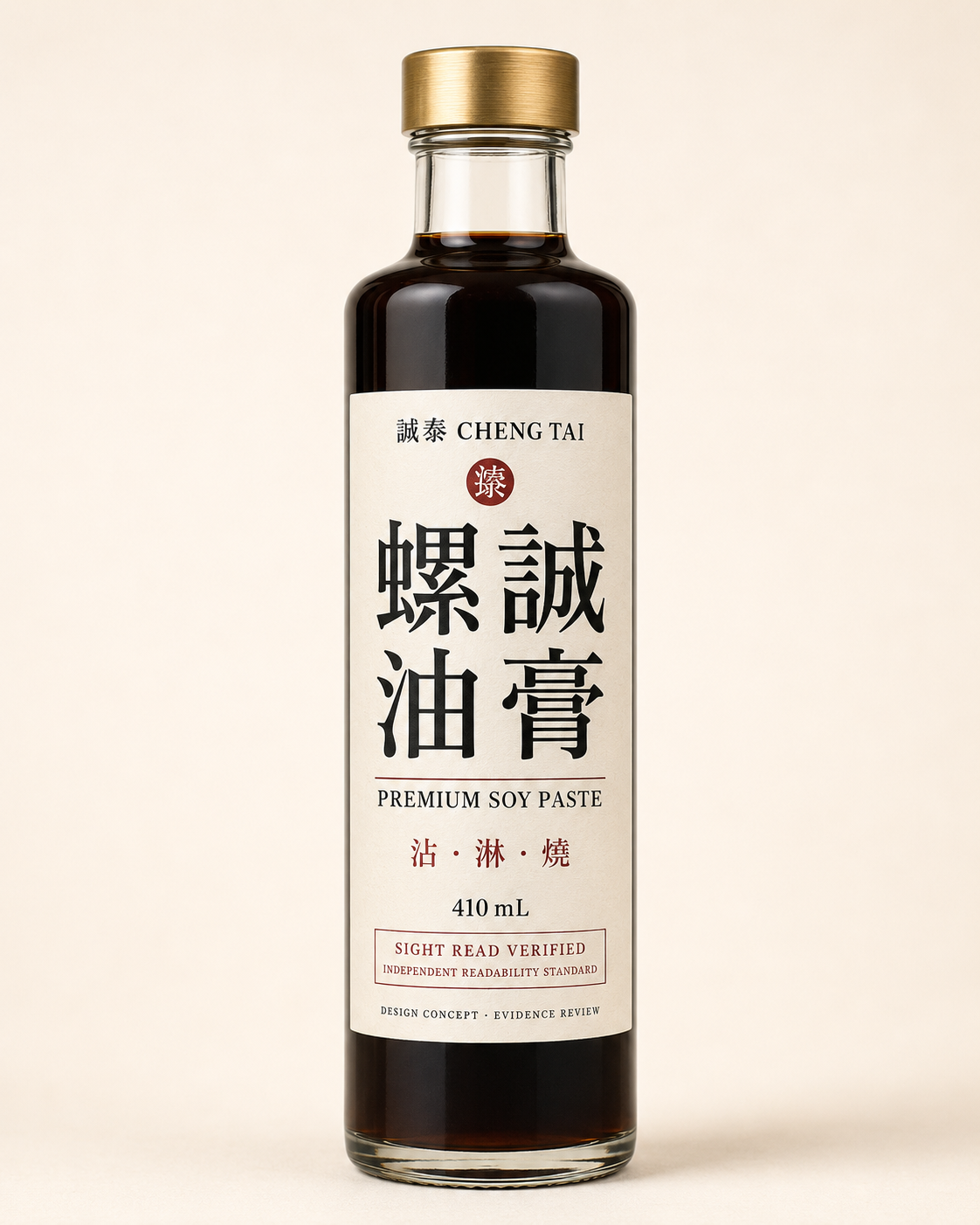 誠泰螺誠油膏 SIGHT READ 概念包裝