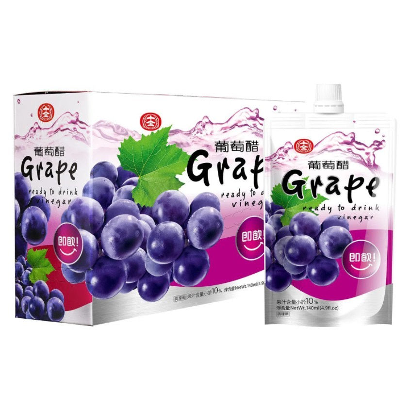 Taiwan Fruit Vinegar PLUM/APPLE/GRAPE/PEACH/PINEAPPLE (6 Packets Drink)