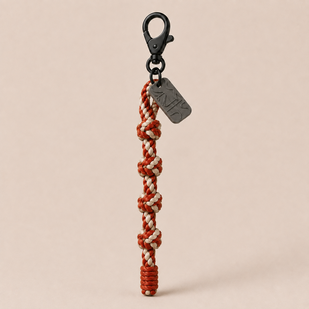 ROPE D-05 這件事我記十年｜紅白編織情緒繩結掛件