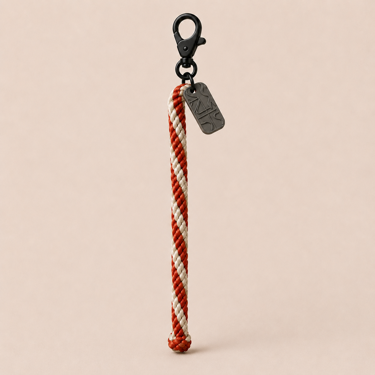 ROPE F-02 我的底線在這｜紅白編織情緒繩結掛件