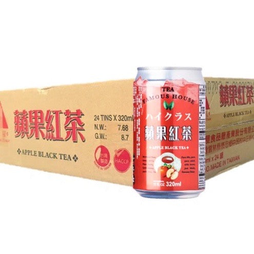 Taiwan Imported Apple Black Tea Rich Apple Aroma 台湾进口苹果风味红茶 330ml (12 or 24 cans)