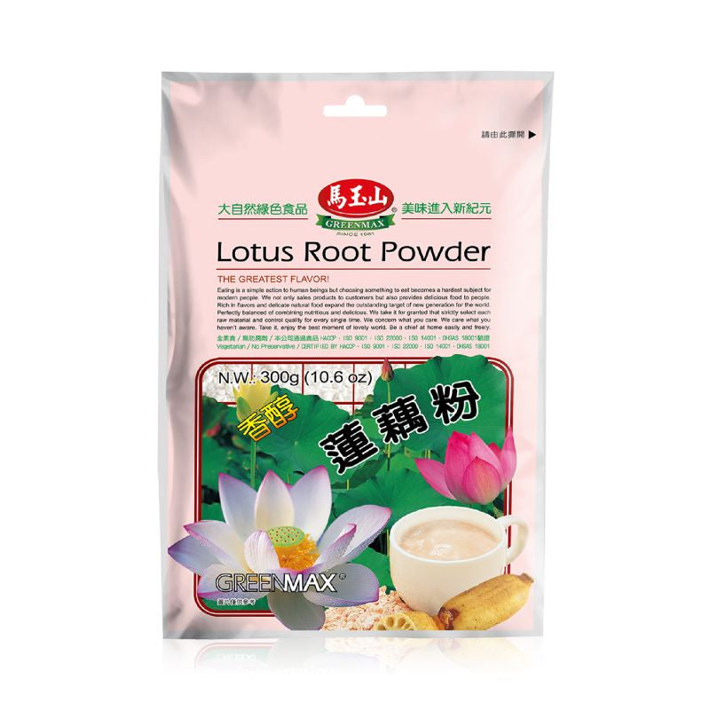 TAIWAN GREENMAX LOTUS ROOT POWDER VEGAN 蓮藕粉300g(包) 素食