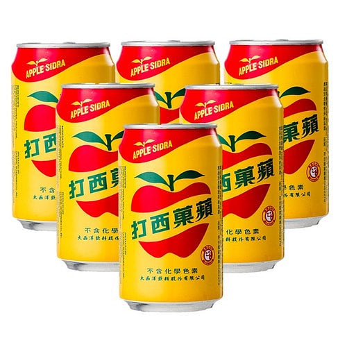大西洋-蘋果西打 330mlX6