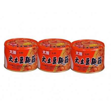 TAIWAN VEGAN GLUTEN 3 CANS BUNDLE 大茂 大土豆麵筋/大黑瓜-易開罐(3入1串) 全素