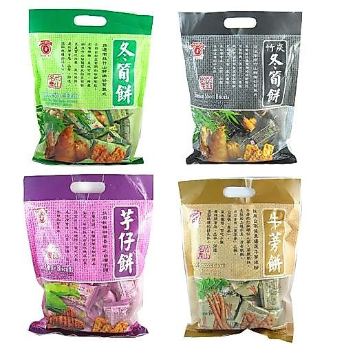 台湾日香 冬筍饼/芋仔饼/牛蒡饼/菜脯餅/ 量販包300gTAWIAN BAMBOOSHOOT BISCIUT/YAM BISCIUT/BURDOCK BISCUIT/RADDISH BISCIUT
