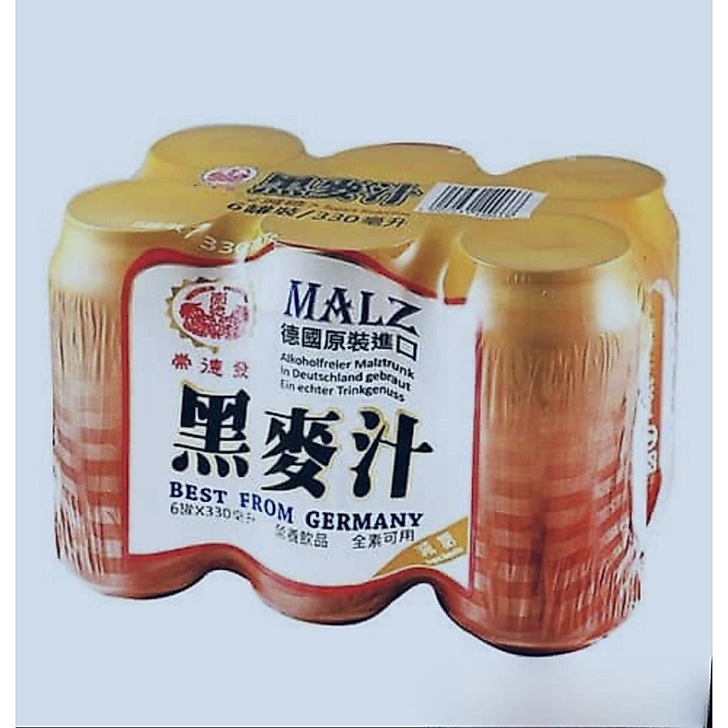 台灣崇德發黑麥汁 減糖6罐330ml Taiwan Root Beer