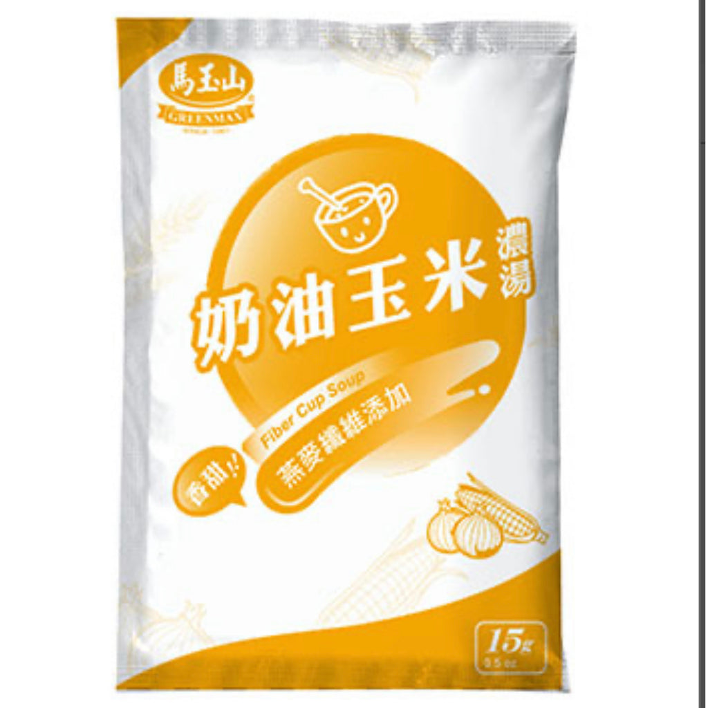 TAIWAN GREENMAX INSTANT SOUPS 3 FLAVORS 3 PKTS《馬玉山》即食沖泡濃湯(3入) 奶香南瓜／奶油蘑菇／奶油玉米 三盒一組