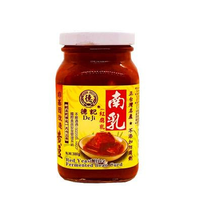 TAIWAN De Ji Red Yeast Rice Fermented Bean Curd 台湾德记南乳(红腐乳) 300g