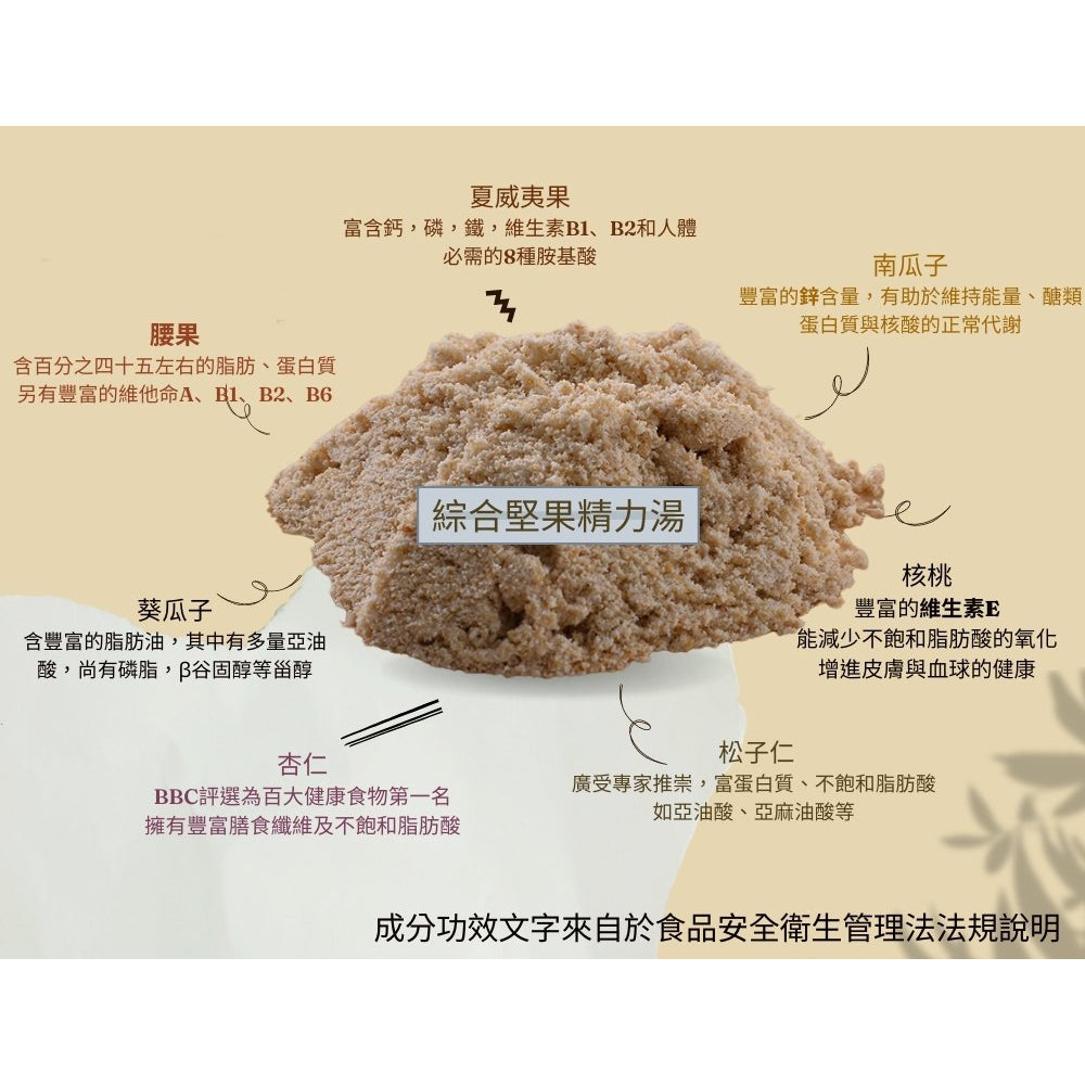 TAIWAN Energy Boosting Nuts Powder【御復珍】綜合堅果精力湯 600g