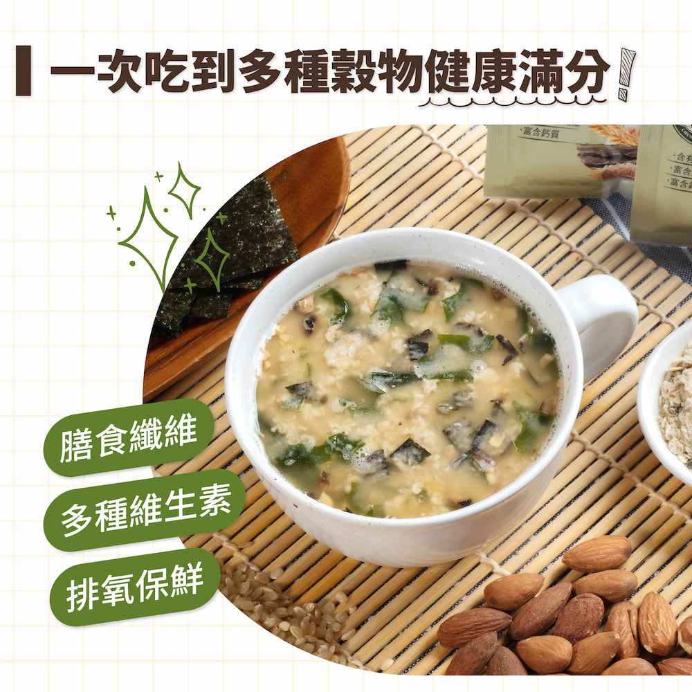 TAIWAN - VIVA VIGOR OAT AND NUT INSTANT DRINK - NORI SEAWEED AND KONBU FLAVOR 萬歲牌燕麥堅果飲－海苔昆布燕麥32gx10包