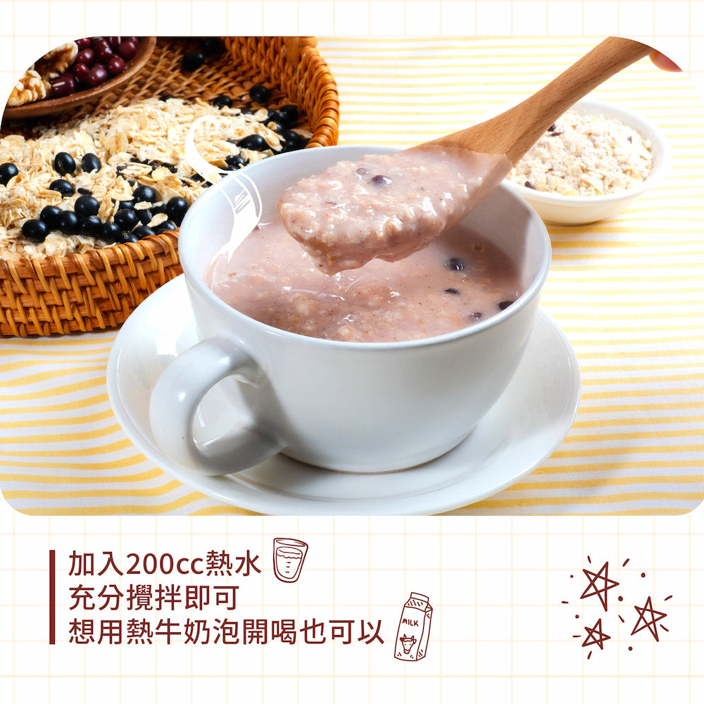 TAIWAN - VIVA VIGOR OAT AND NUT INSTANT DRINK - WALNUT AND RED BEAN FLAVOR 萬歲牌燕麥堅果飲 - 核桃紅豆燕麥 32Gx10包