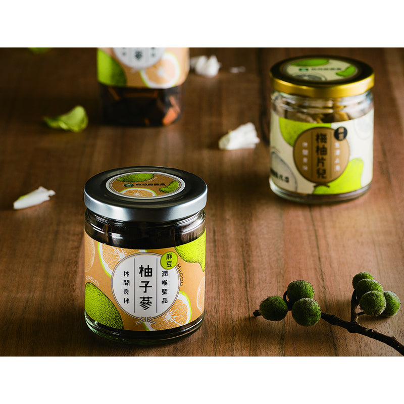 TAIWAN - MADOU - POMELO HERBAL CANDY - 麻豆柚子蔘110g〔潤喉聖品〕