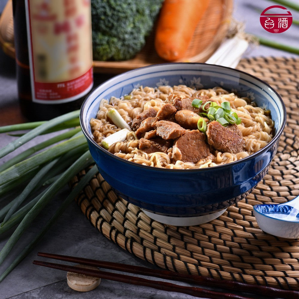 TAIWAN - TTL - Hua Diao Dongpo Meat Flavor Instant Noodles - 台酒花雕東坡肉麵 200gx3pack