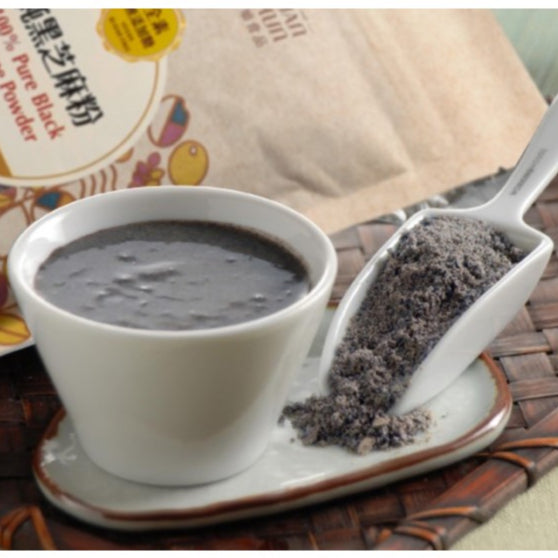 TAIWAN - BLACK SESAME POWDER - 台湾源順纯正純黑芝麻粉 無糖 400g/pack
