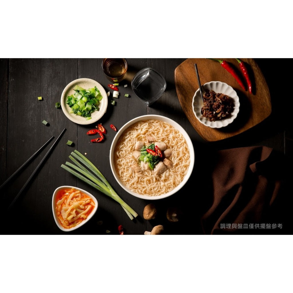 TAIWAN - TTL - Shao Xing Pickled Vegetables Chicken Noodles - 台酒 - 紹興雪菜雞肉麵 3pk/bag