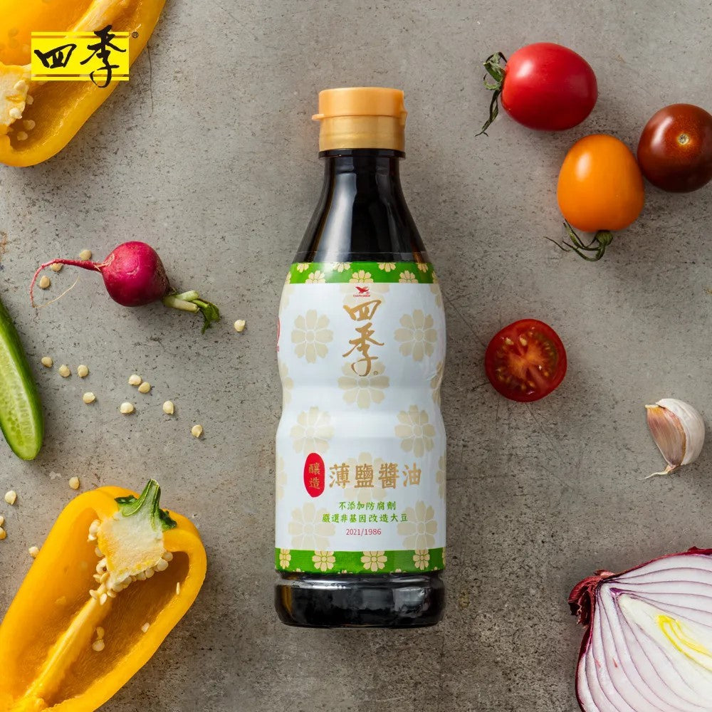 TAIWAN - LESS SODIUM SOY SAUCE - 統一四季 - 釀造薄鹽醬油 395ml