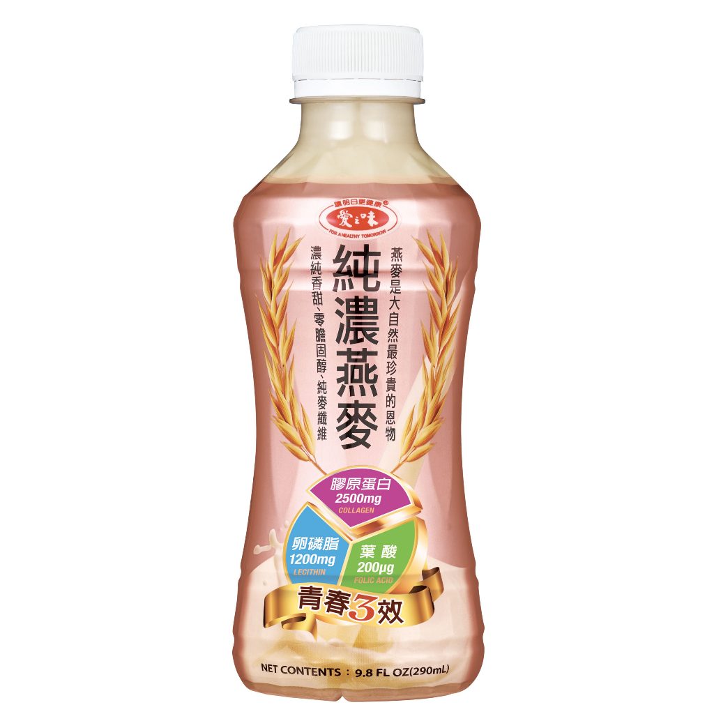 TAIWAN - FUNCTIONAL OAT DRINK (COLLAGEN BEAUTY PLUS) - 愛之味純濃燕麥(膠原蛋白青春三效) 290mlx6bottles