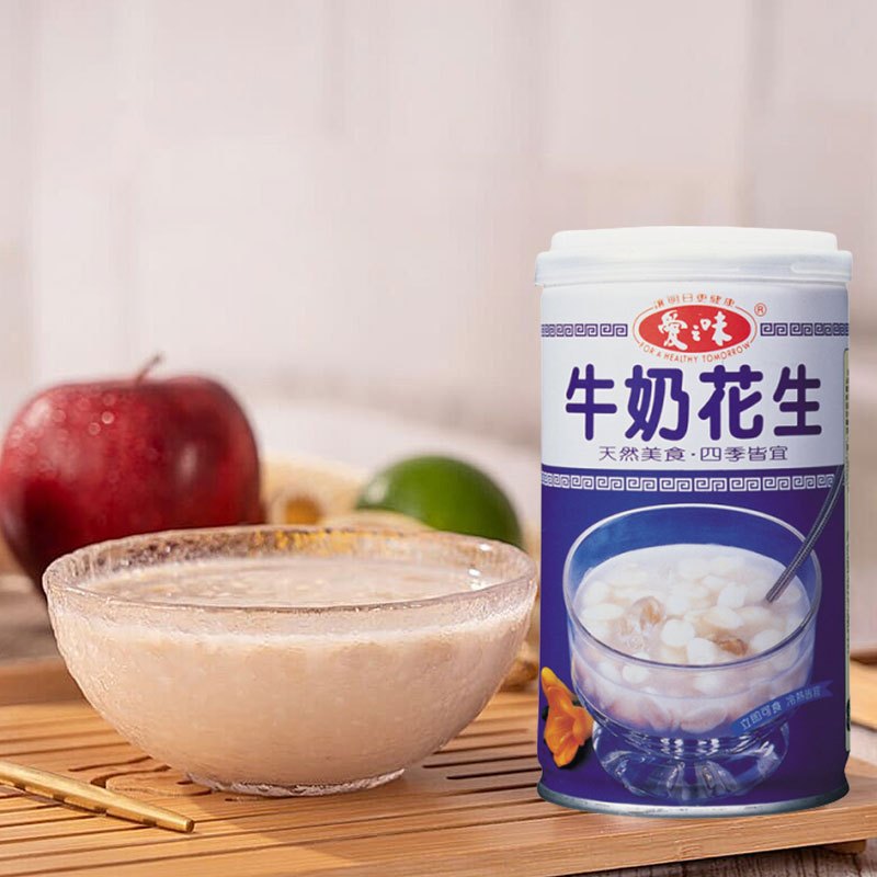 TAIWAN - MILK PEANUT SOUP - 愛之味牛奶花生 340gx6bottles