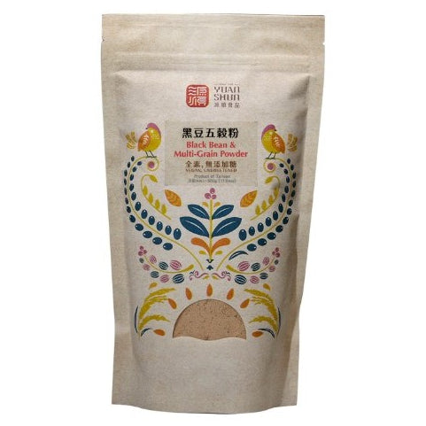 TAWIAN - 100% PURE BLACK BEAN MULTIGRIAN POWDER - 源順黑豆五穀粉 無添加糖 500g/pack