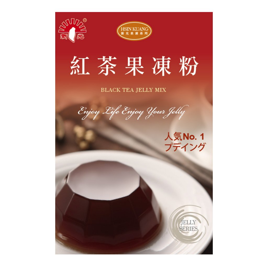 TAIWAN - Black Tea Jelly Mix - 新光 - 紅茶果凍粉100g/pack