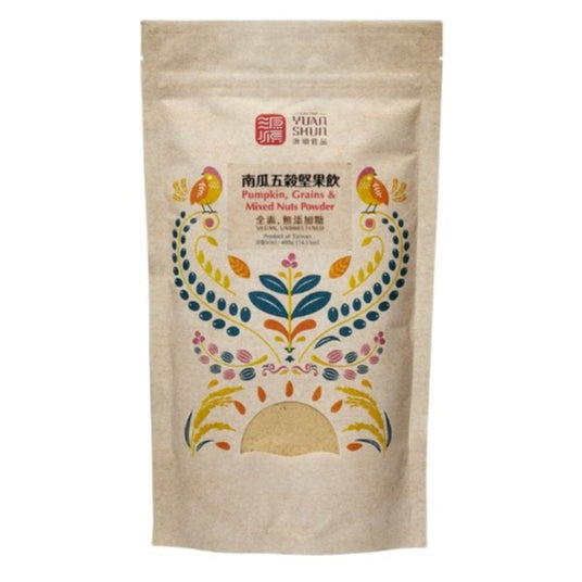 TAIWAN- PUMKIN MULTIGRIANS POWDER - 源順南瓜五穀堅果飲 無添加糖 450g/pack