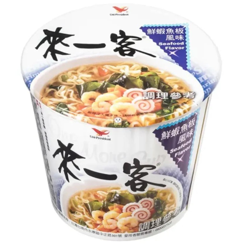 統一來一客(杯麵) - 鮮蝦魚板風味 3 杯 TAIWAN - ONE MORE CUP - SEAFOOD FLAVOR - 3cups
