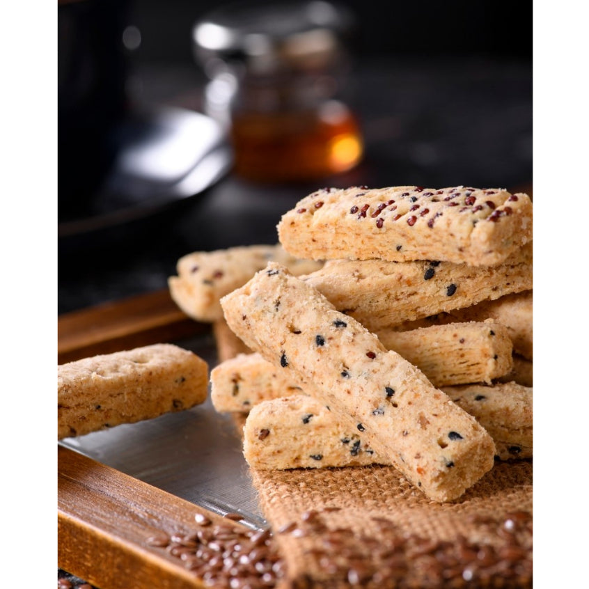 TAIWAN - KOU YANZI ENZYME RED QUINOA CRACKERS - 口燕酵素紅藜麥雜糧棒420g