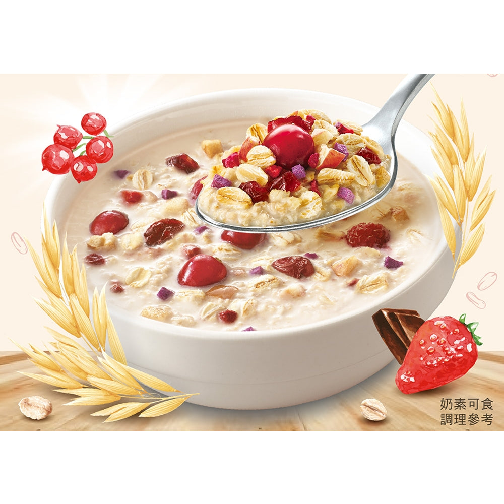 TAIWAN - QUAKER - Instant Oatmeal Mixed Fruit Yogurt - 桂格濃湯燕麥 - 水果優格 (51.2gx5pk)