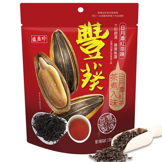 TAIWAN - Sunflower seed with Sun Moon Lake Black Tea Flavor - 盛香珍豐葵香瓜子日月潭紅茶味 225g/pack