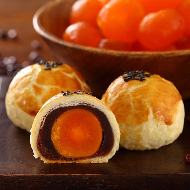 TAIWAN - Salted Egg Yolk Pastry - 张记饼家傳統蛋黃酥 6pcs/box