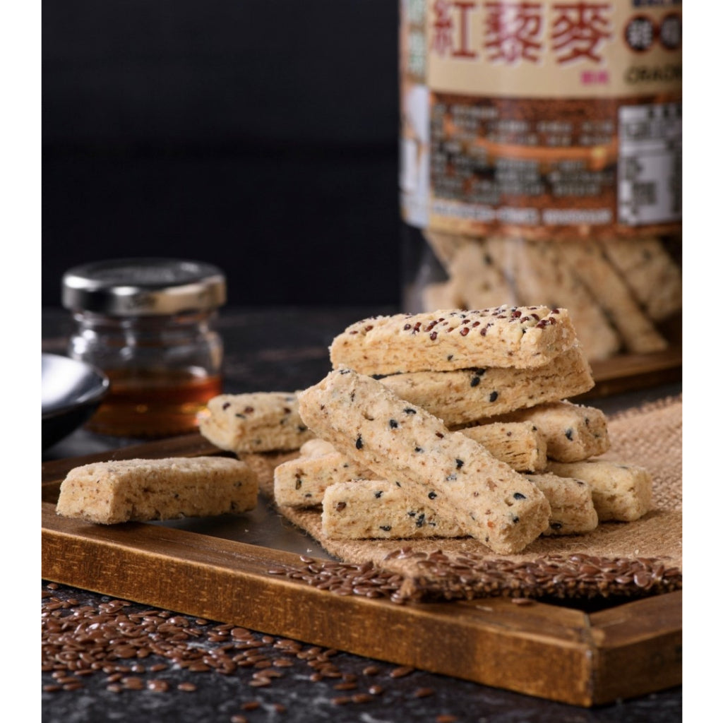 TAIWAN - KOU YANZI ENZYME RED QUINOA CRACKERS - 口燕酵素紅藜麥雜糧棒420g