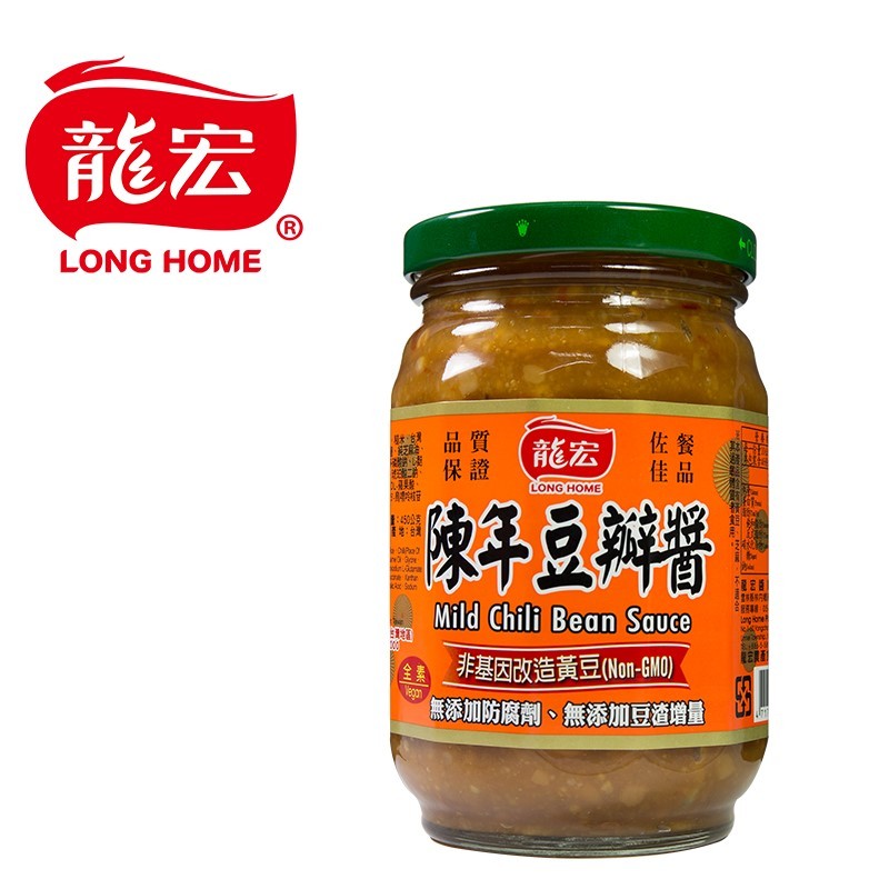 TAIWAN - Mild Chili Bean Sauce - 龍宏陳年豆瓣醬(微微辣) 460g