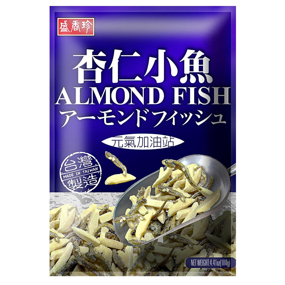 TAIWAN - ALMOND STRIP FISH - 盛香珍 - 杏仁小魚76g/pack