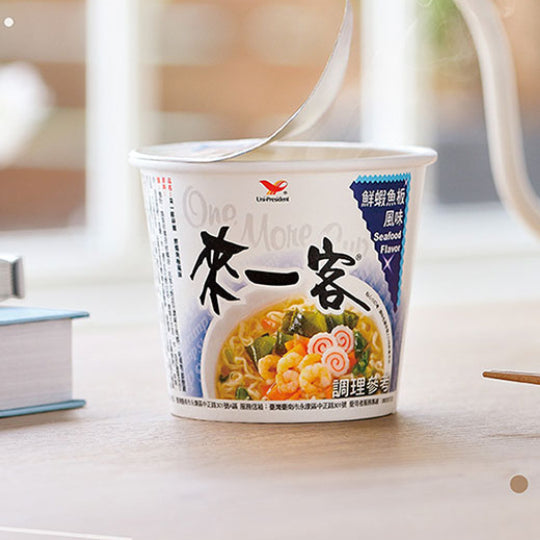 統一來一客(杯麵) - 鮮蝦魚板風味 3 杯 TAIWAN - ONE MORE CUP - SEAFOOD FLAVOR - 3cups