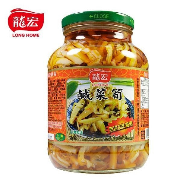 TAIWAN - Pickled Bamboo Shoots And Mustard Greens - 龍宏鹹菜筍 760g