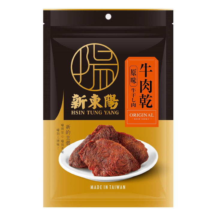 TAIWAN - Beef Jerky (Beef Slice) - Original / Spicy - 新東陽牛肉乾 - 原味/辣味 90g/pack